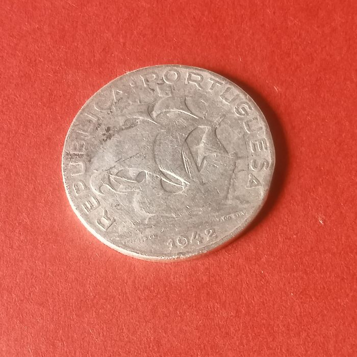 moeda prata 5.00 escudos 1942