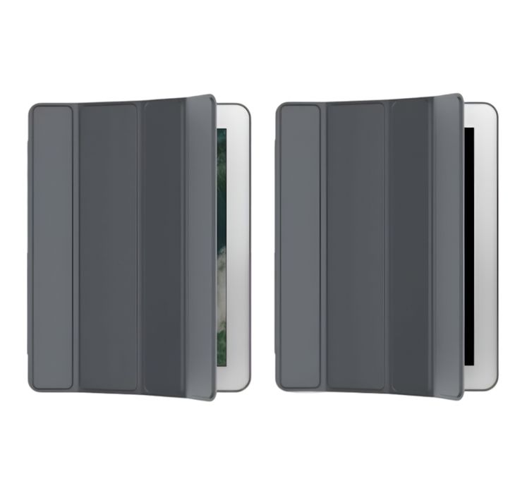 Etui Ochronne do iPad 2/3/4 9,7" Klapka Magnetyczne Eleganckie Szare