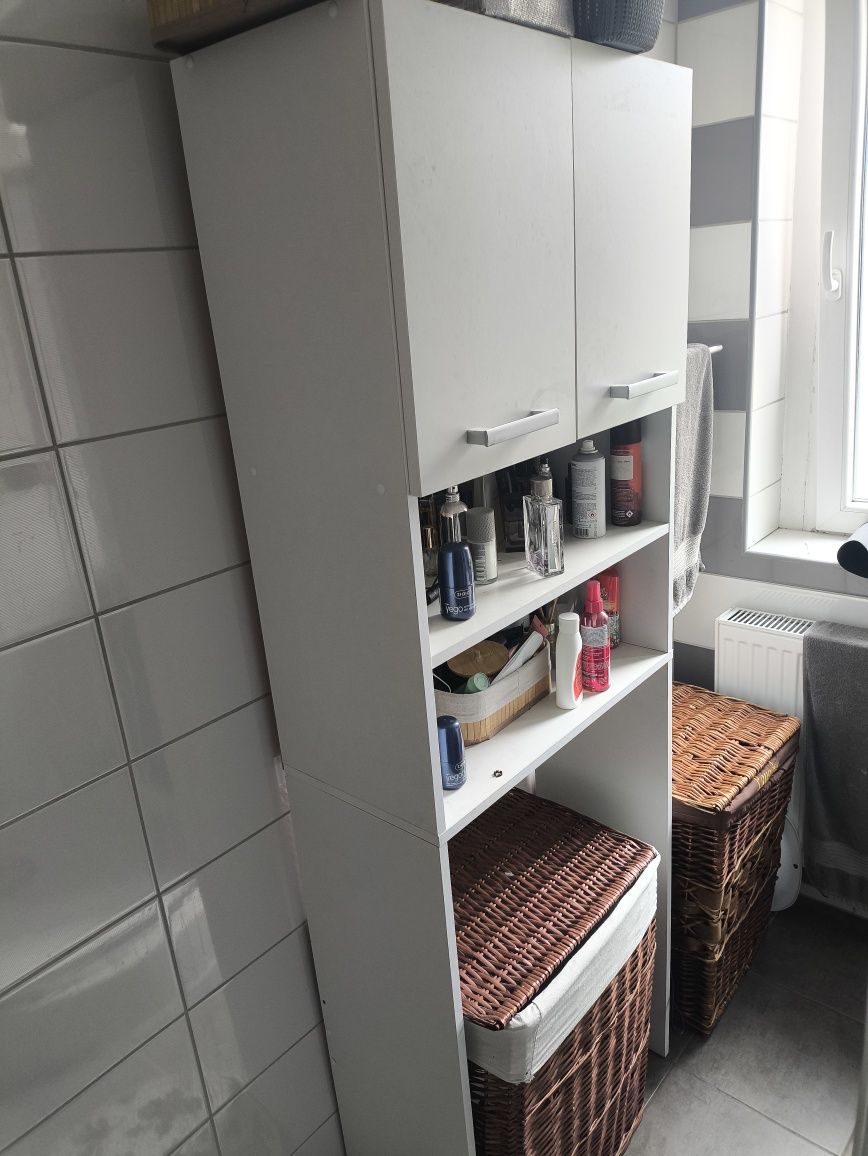 Szafka nad pralkę łazienkowa BIAŁA