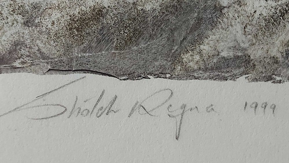 Sholeh Regna – monotyp „Whooping Crane”, 1999