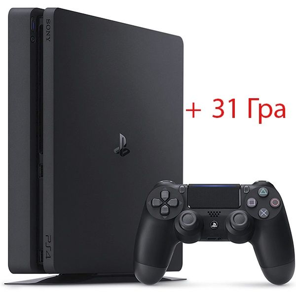 Консоль Sony PlayStation 4 Slim 1 ТБ Б/У + 31 Гра №1