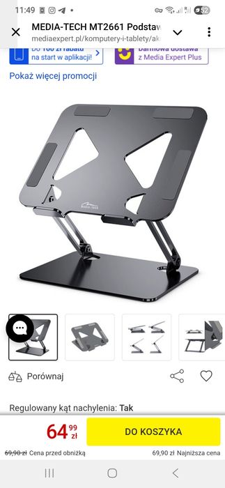 Podstawka pod laptopa MEDIA-TECH MT2661