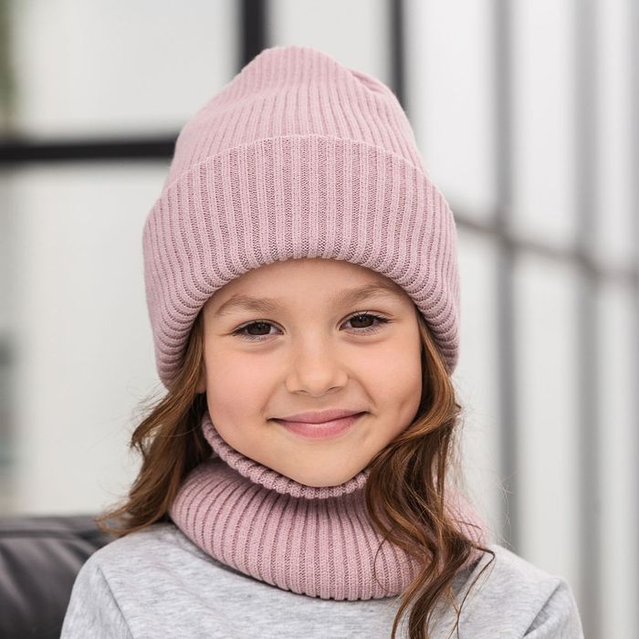 Шапка і хомут для дівчинки хлопчика демісезон