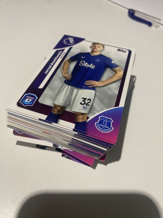 Zestaw kart topps premier league