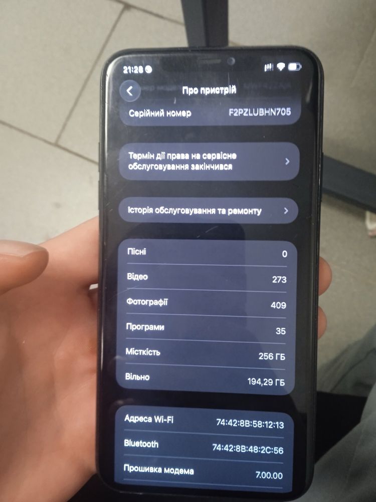 Iphone 11 pro max 256