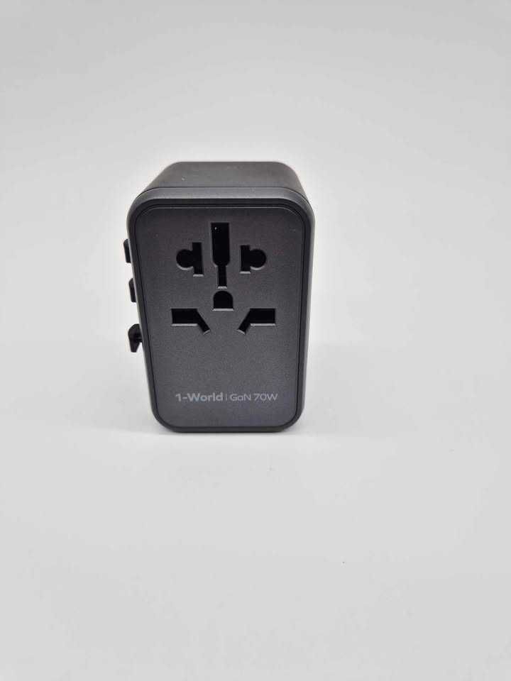 Ładowarka MOMAX Global 70 W, uniwersalny adapter z 2 USB, 3 USB C