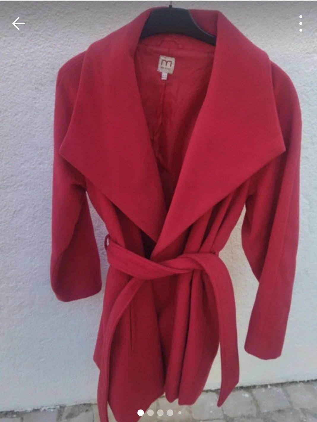 Casaco Milano, tamanho 42, vermelho