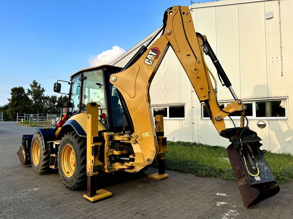 Koparko-ładowarka CAT 444 Tylko 3000Mth Joystick 2020r. JCB 4CX 434