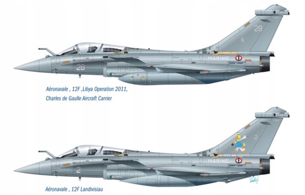 Italeri 1319 Samolot Rafale M Operations Exterieures 2011 model 1/72