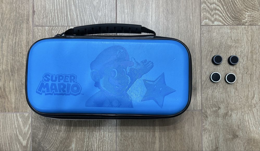 Bolsa Nintendo Switch Super Mario Azul + grips