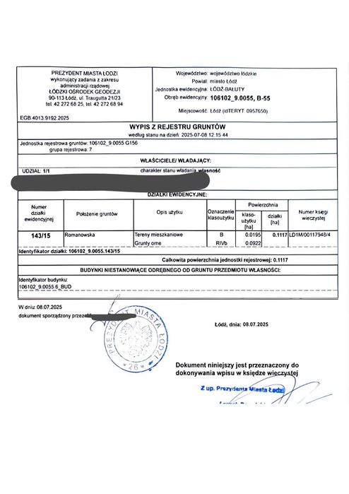 działka rekreacyjna z domkiem