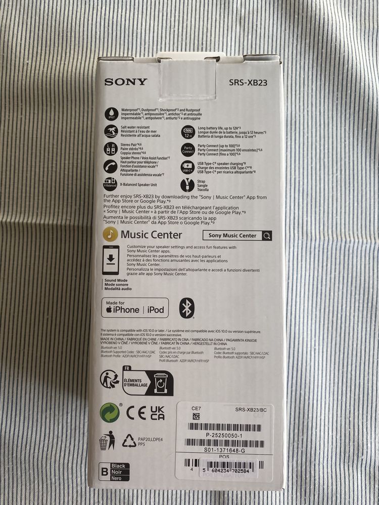 Coluna Sony-XB23