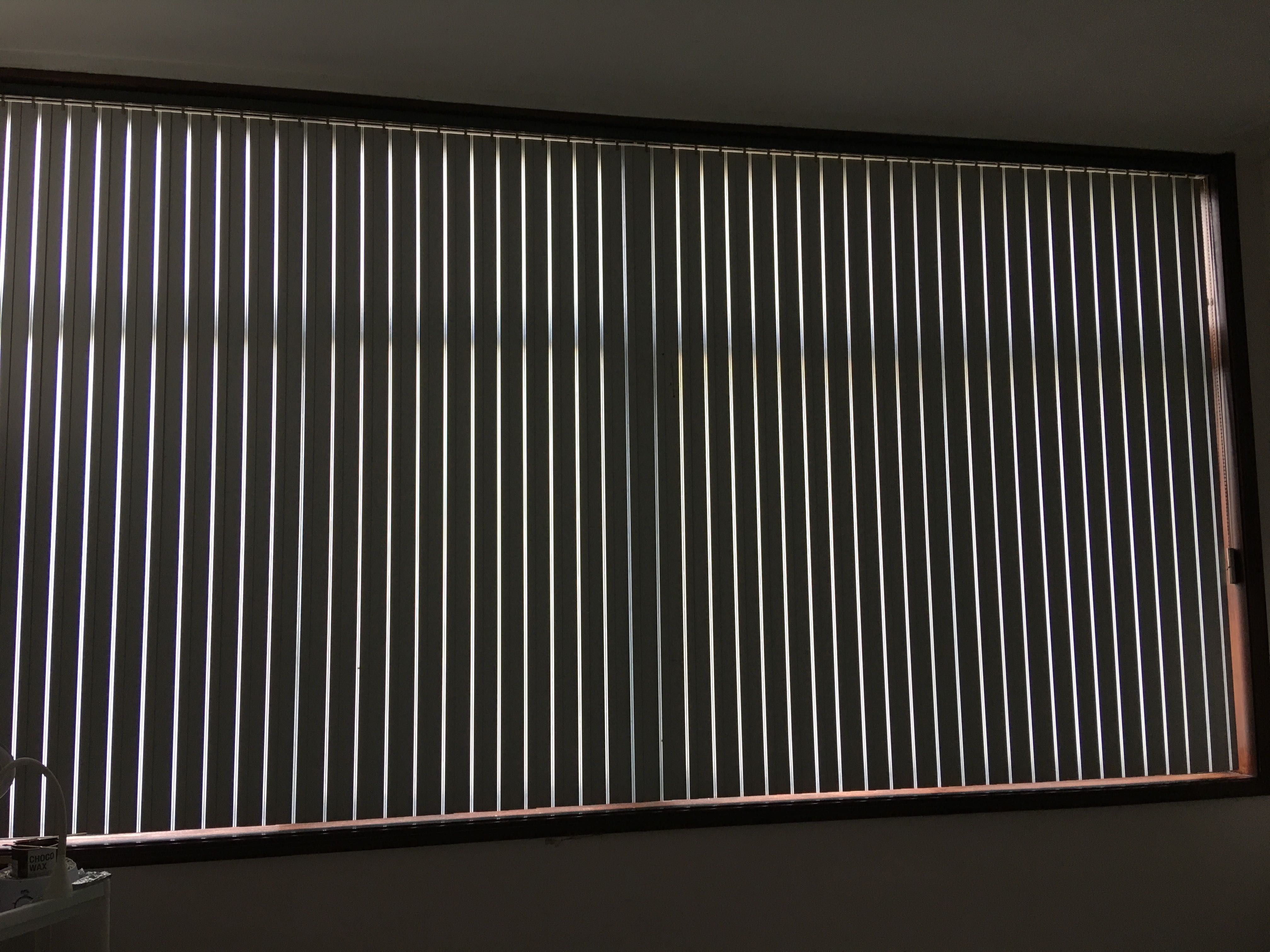 Estores telas verticais em PVC