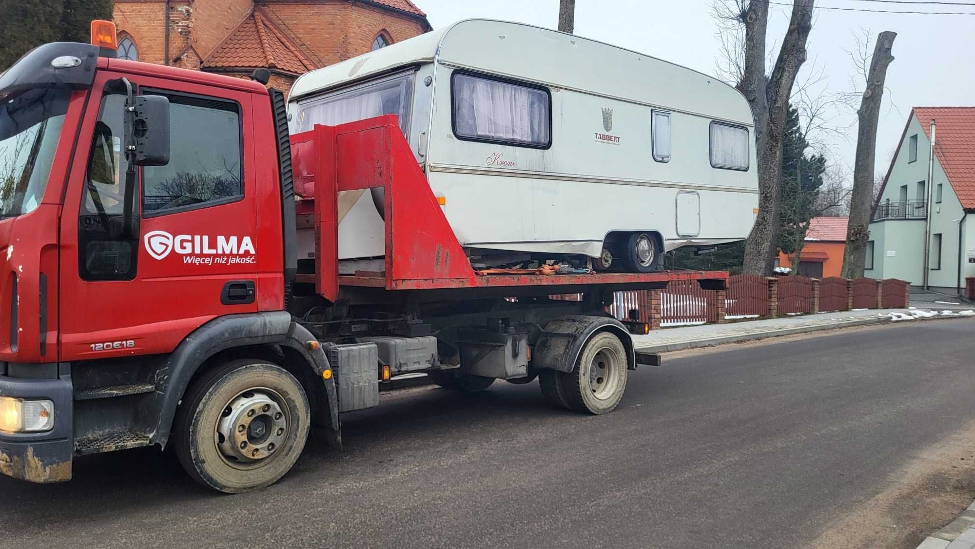 Usługi transportowe hakowcami Man TGX 26.440 i Iveco Eurocargo 120E18