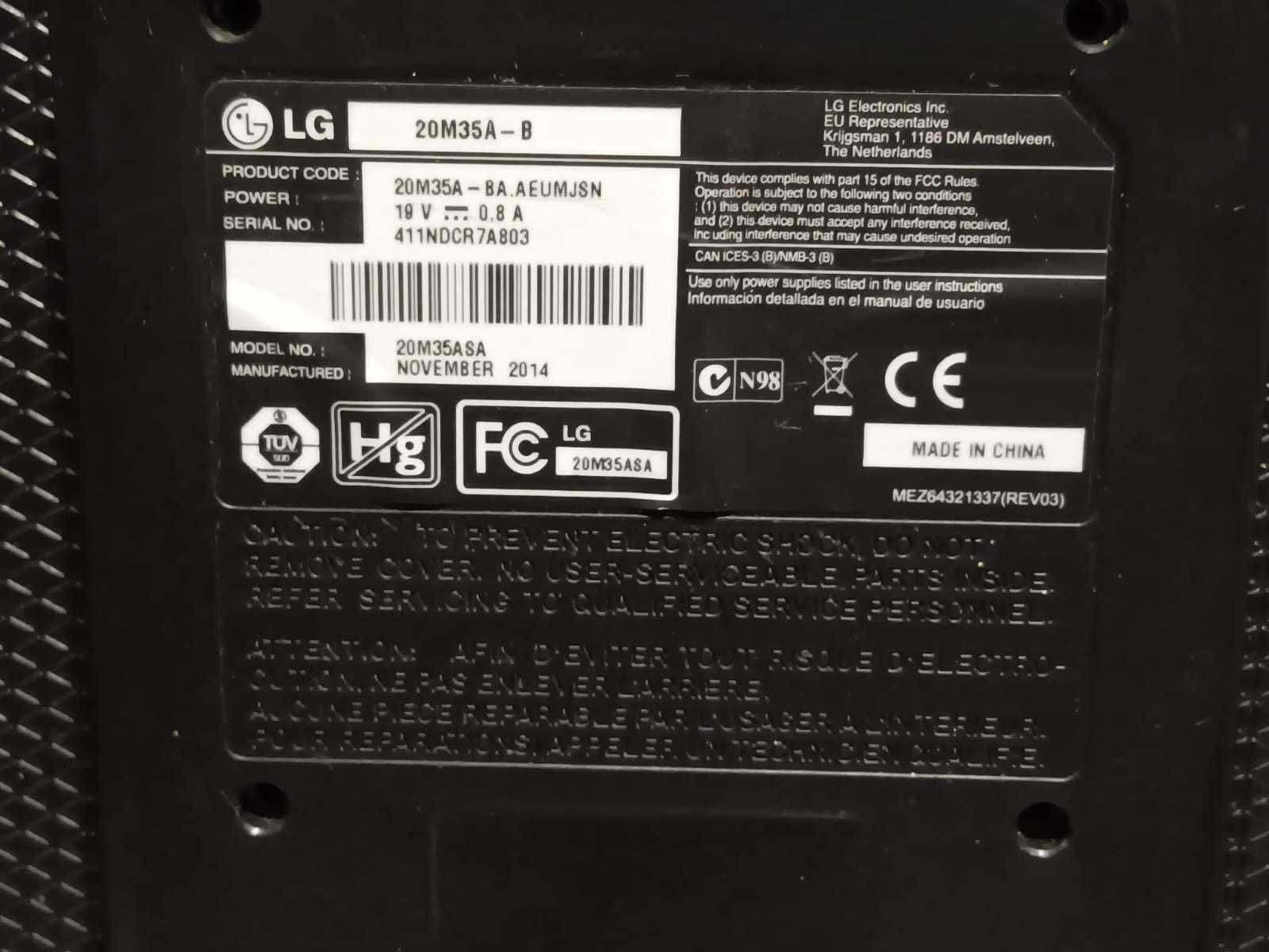Ecrã LG VGA 20M35A