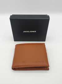 Brązowy portfel poziomy Jack&Jones