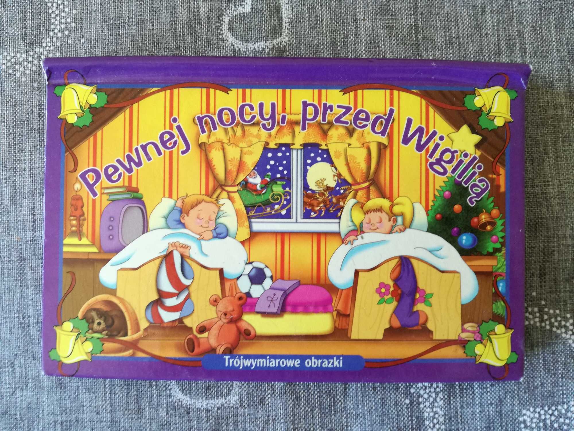 Bajka dla dzieci "Pewnej nocy, przed Wigilią" - trójwymiarowe obrazki