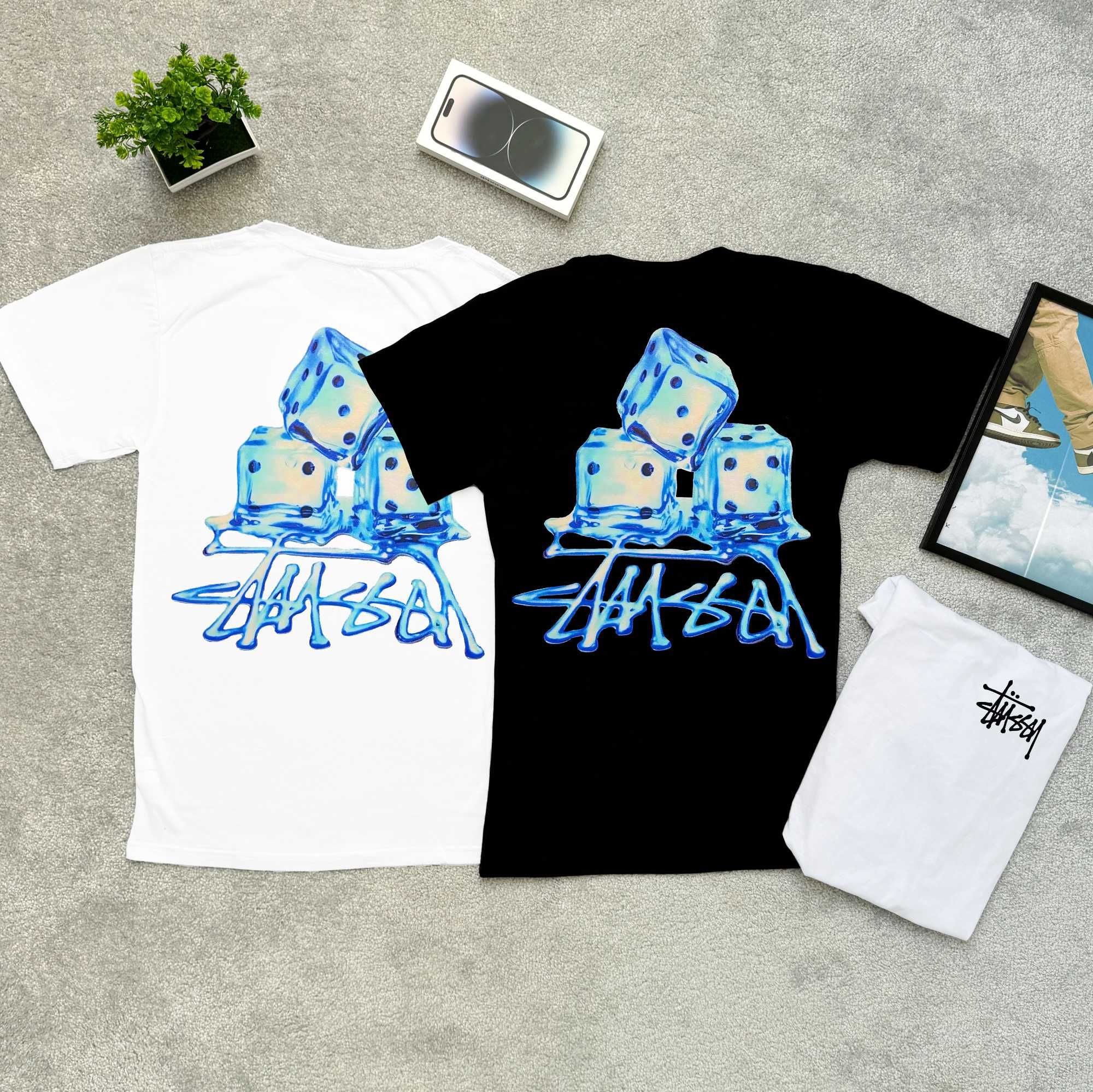 Футболка STUSSY Fuzzy Dice • Стусси кубики кубіки Стуси стусі