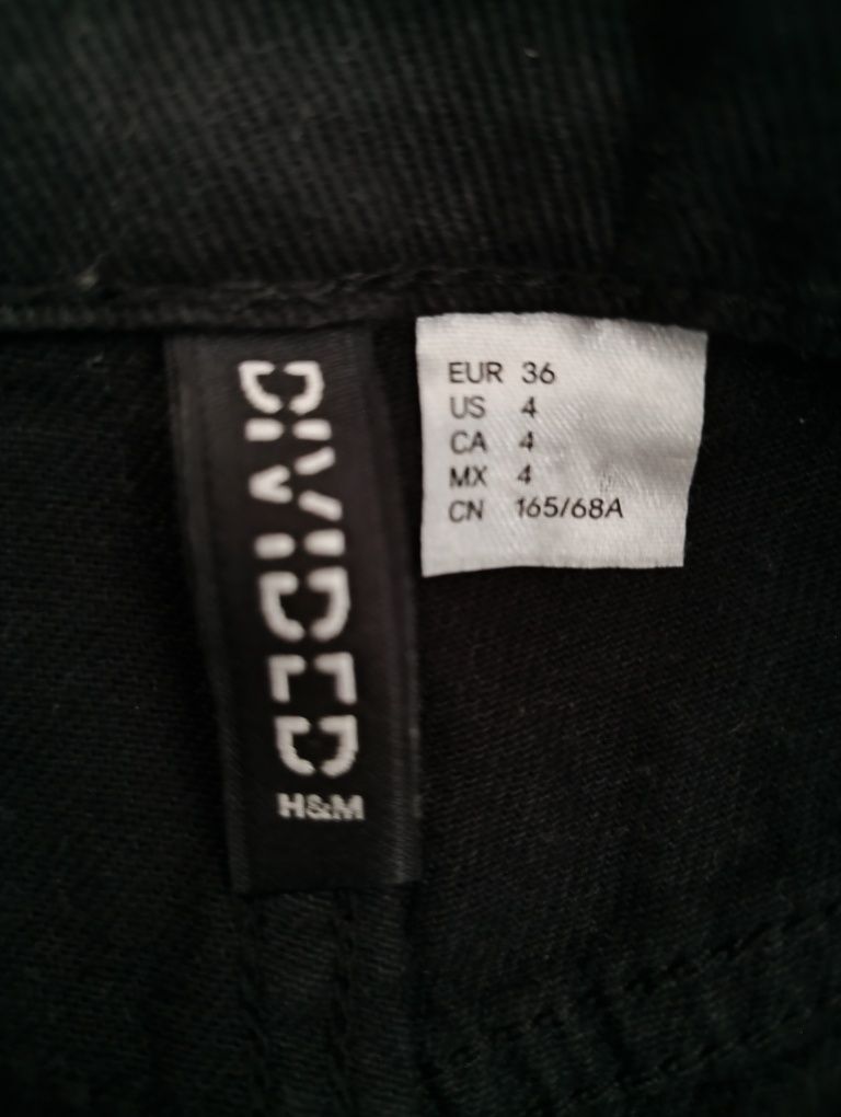 Czarne szorty H&M