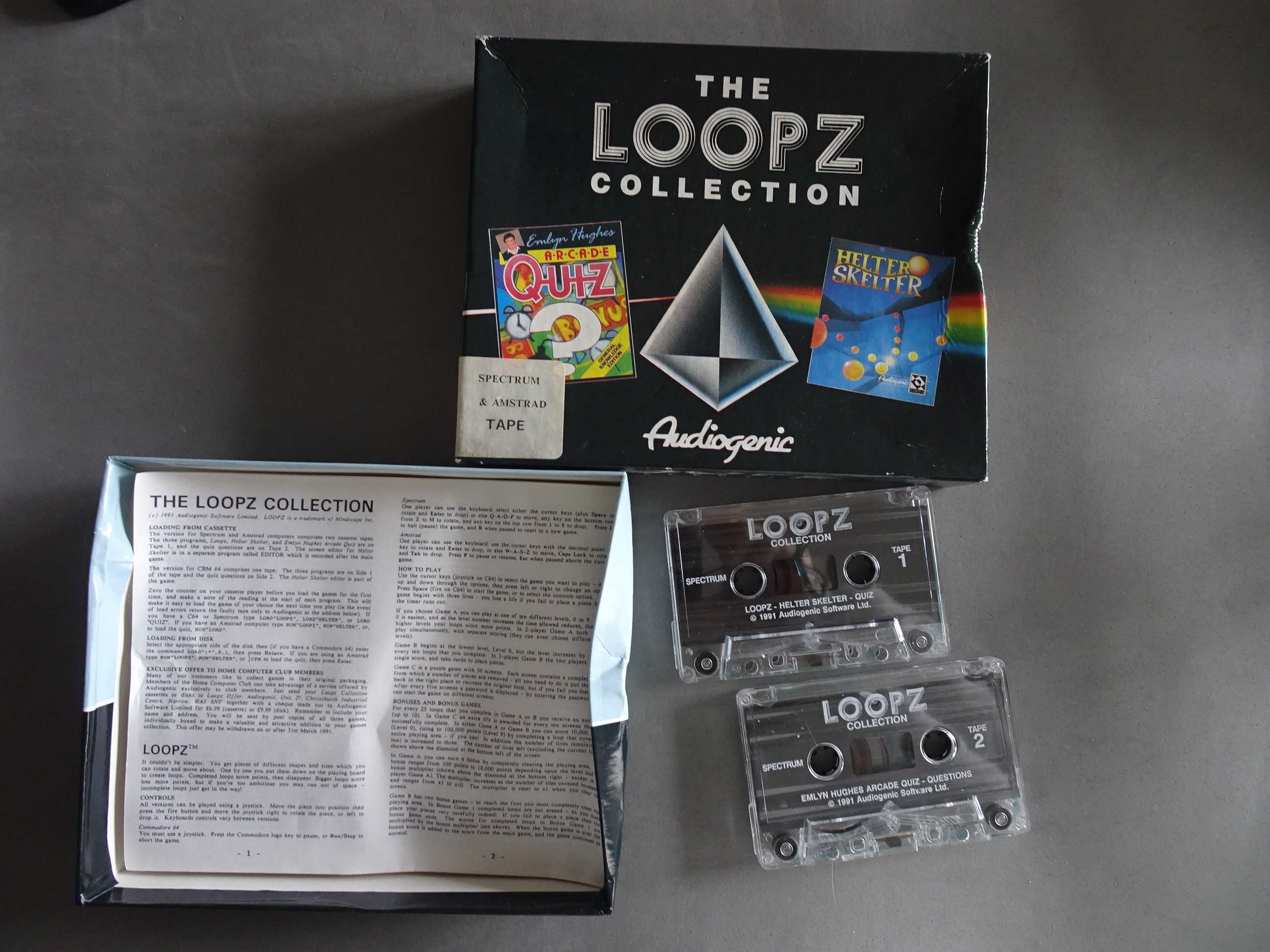 Jogo The Loopz Collection - Spectrum & Amstrad Tape