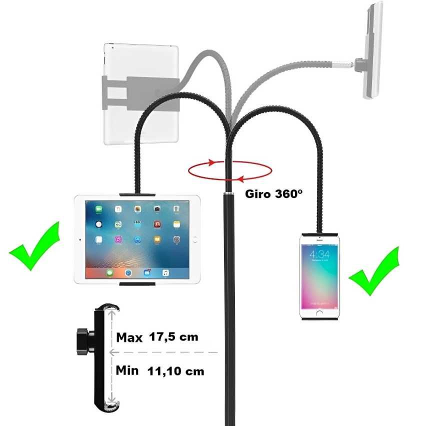 Suporte de Telemóvel, Tablet e Ipad