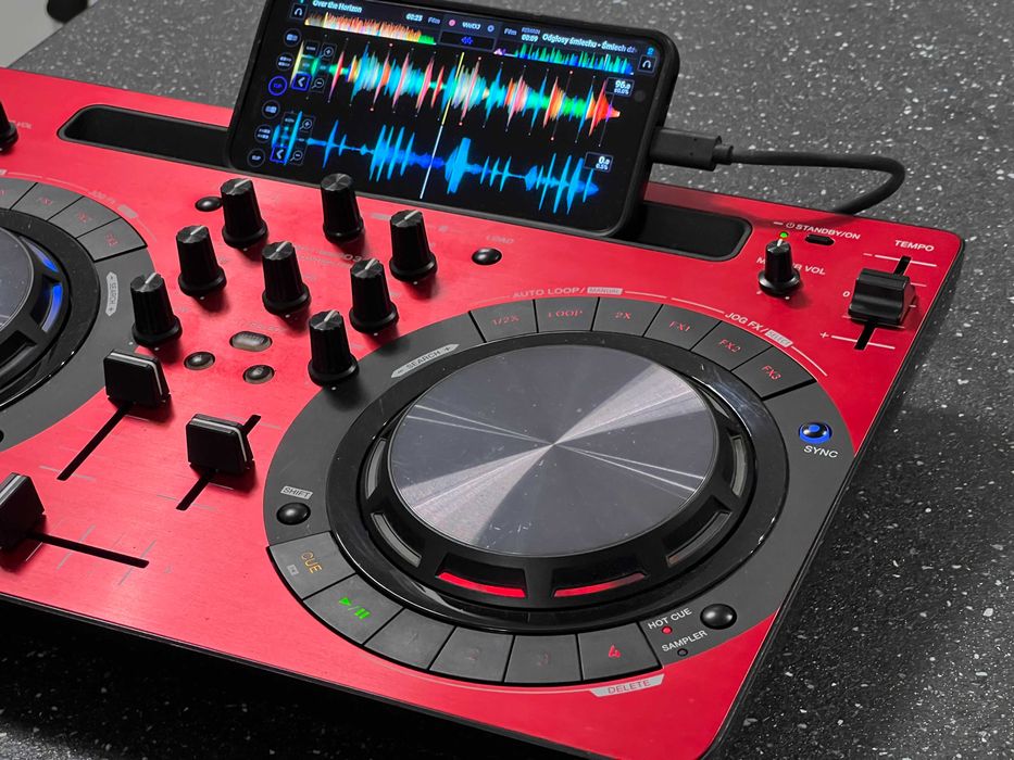 Zestaw DDJ-WeGo3 +torba + OTG + kable Kontroler Pioneer WeGO3 czerwony