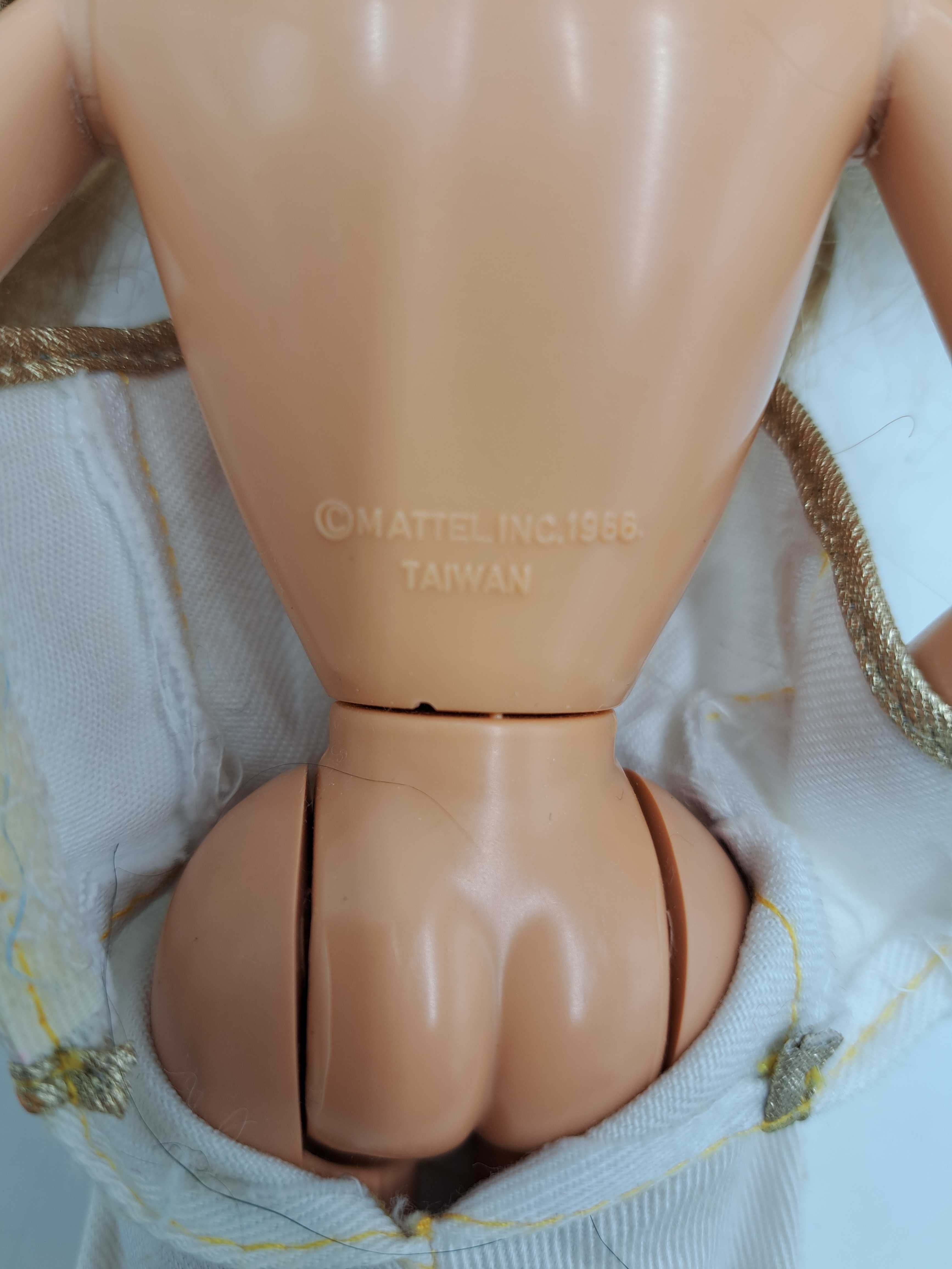 Lalka Barbie Mattel dwukolorowe brązowe i blond długie włosy, vintage