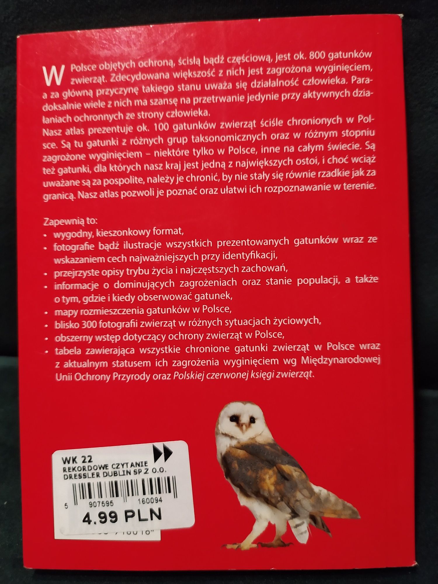 Atlas zwierząt chronionych w Polsce - kieszonkowy przewodnik