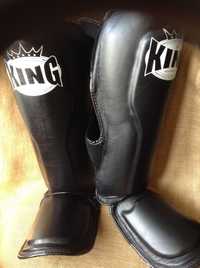 Защита ног King professional R Черный размер L.Кожа.