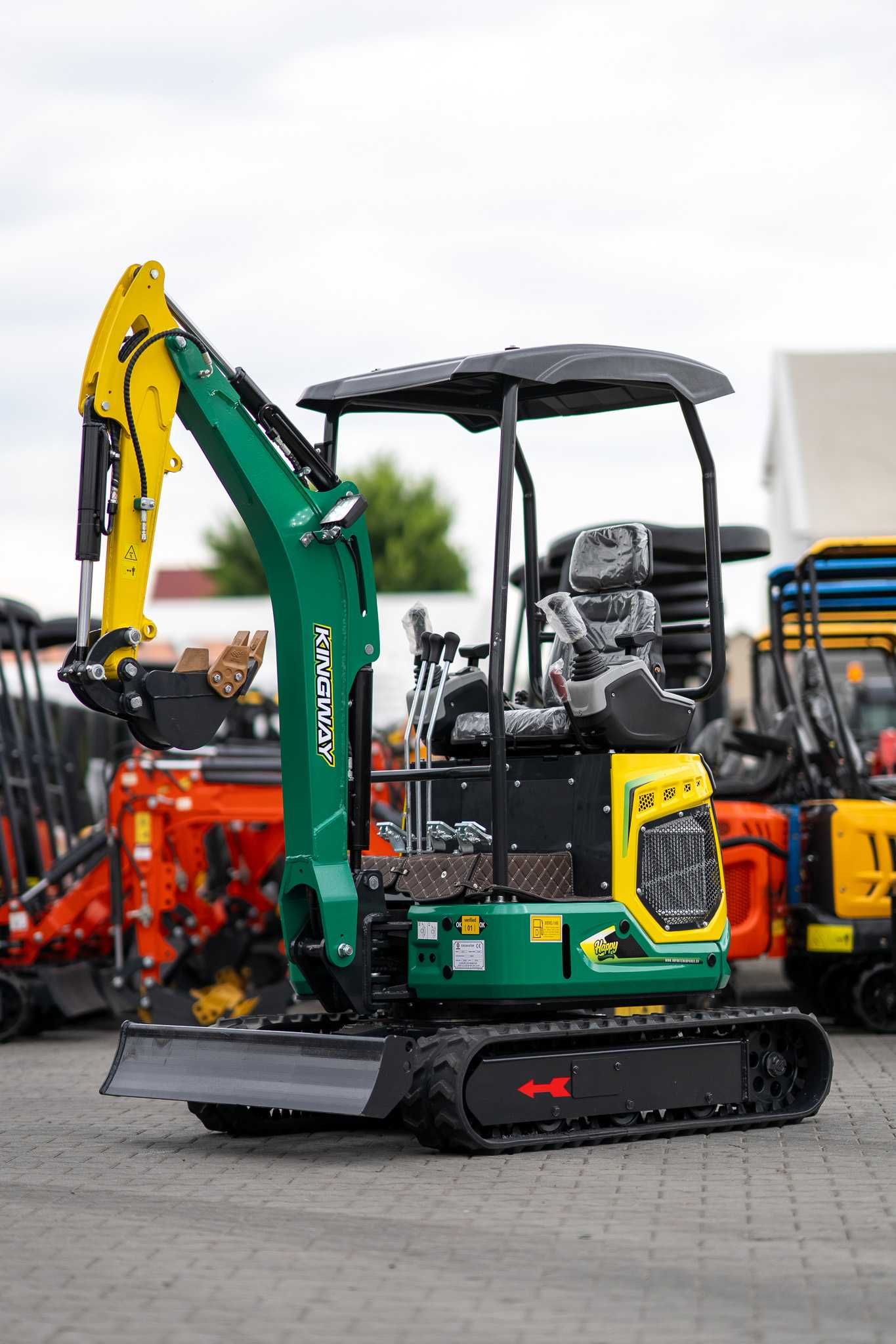 Nowa MINIKOPARKA Kingway HP15 Laidong 3Cyl 1550kg 110cm 25KM RS +3 Łyż