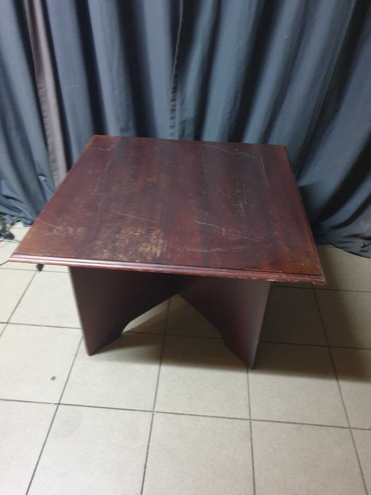 Lawa brazowa stolik kawowy stoliczek kwadratowy