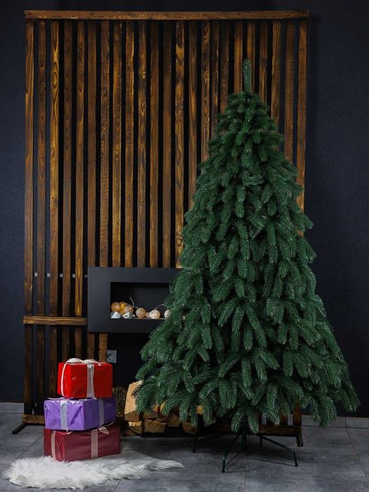 Штучна ялинка зелена Лита ялинка Литая елка Новогодняя Смерека Ёлка
