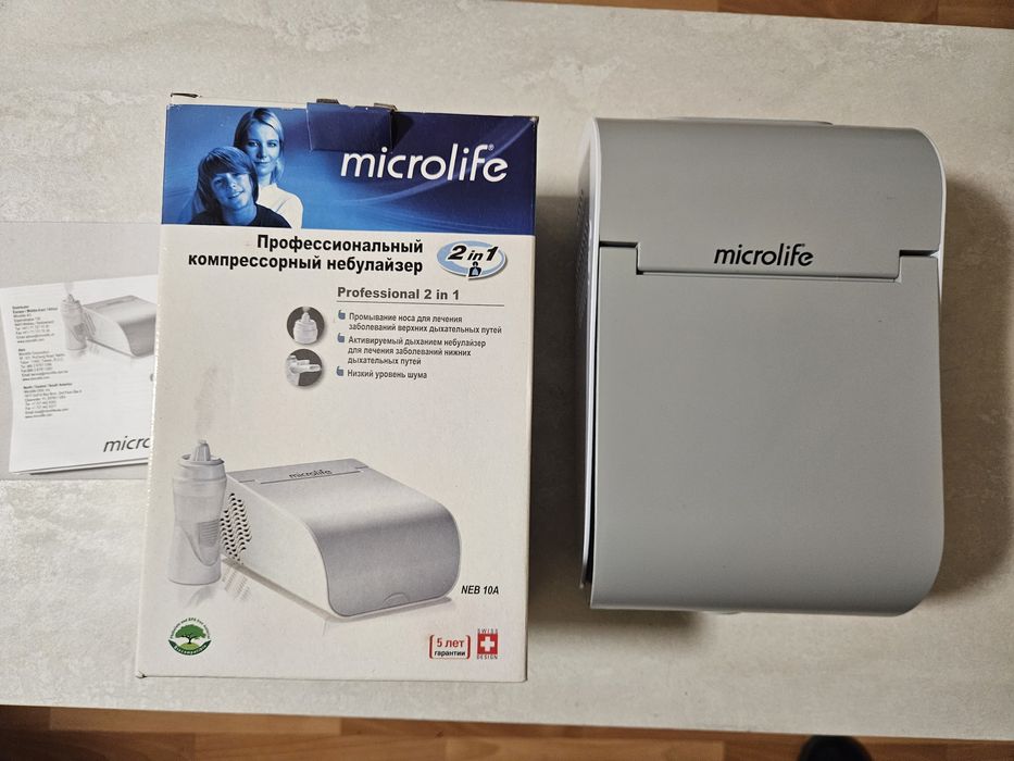 Інгалятор (Небулайзер) Microlife NEB 10А проф.2in1 компресорний