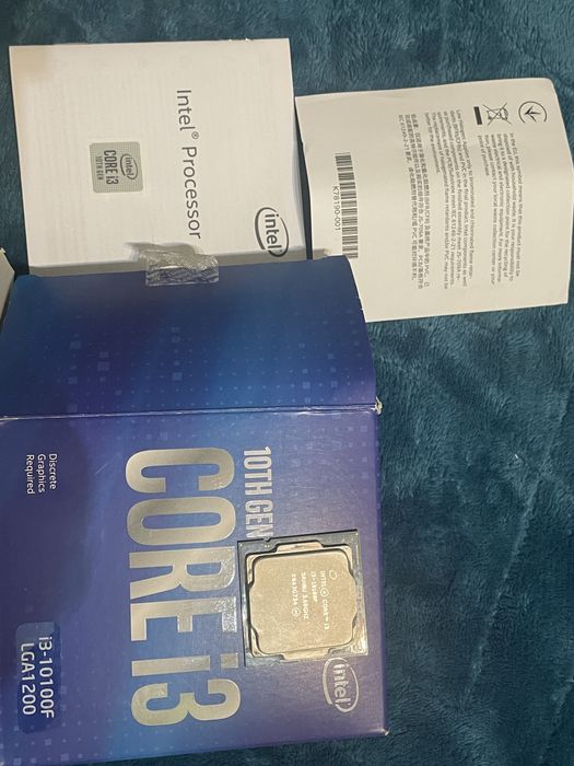 Procesor i3 10100f bardzo dobry stan + chłodzenie - lga 1200