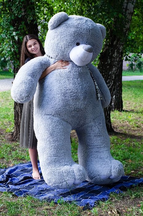 Плюшевий ведмедик Ветлі 250 см! Величезний Зевс.