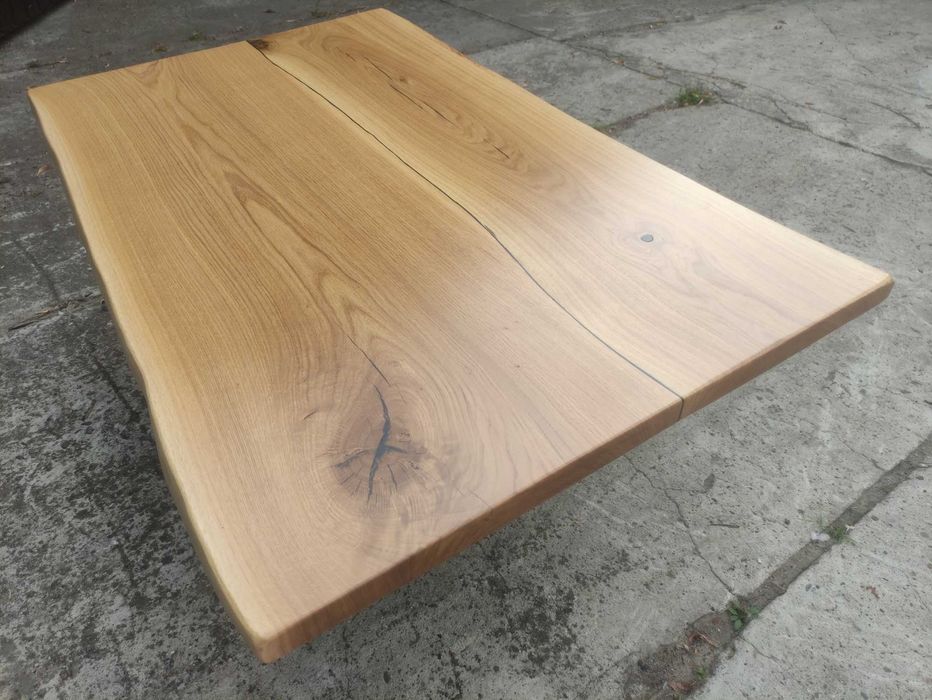 Blat dębowy 125x75 w stylu rustykalnym na stół biurko ławę