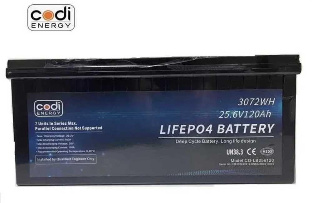 lifepo4 24v 120Ah 48v Літій-залізо-фосфатний акумулятор 25.6v