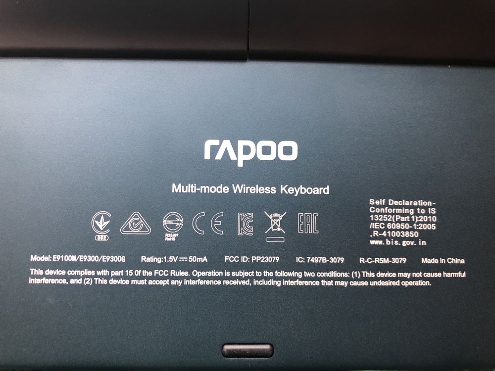 Клавіатура  Rapoo e9100m/e9300/e9300g