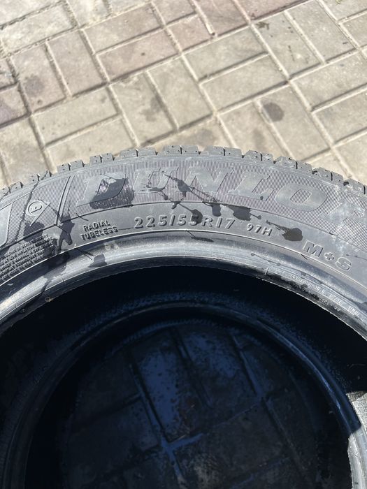 Opony opona x2 zima Run Flat dunlop 225/55 r 17 6mm 2019