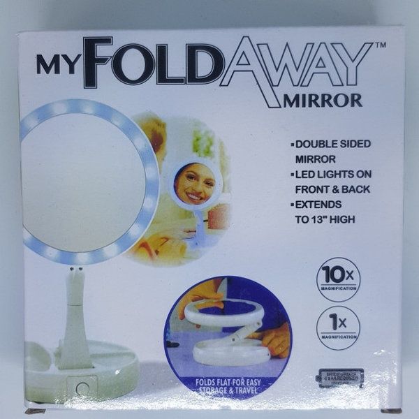 Круглое зеркало с LED подсветкой My Fold Awei Mirror 16 для макияжа !!