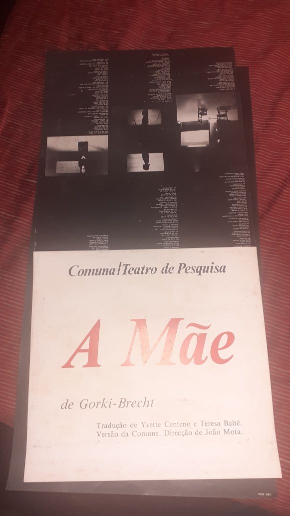 Cartaz A Mãe teatro José Mário Branco Gorki Bretch