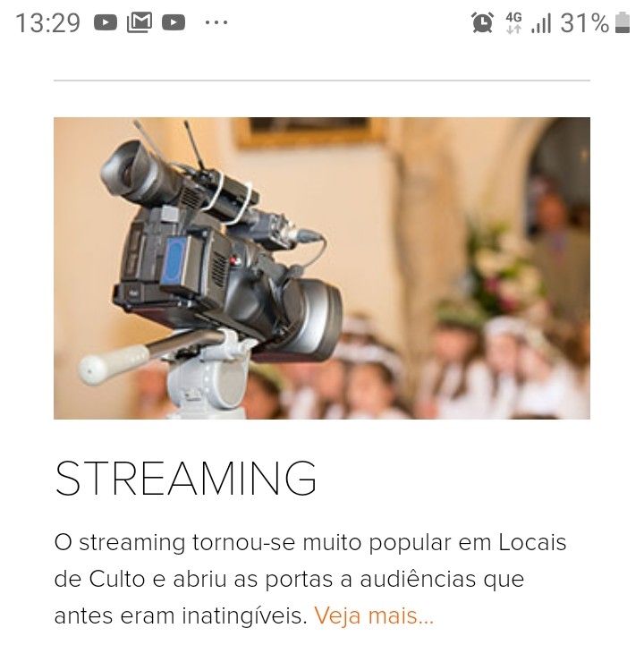 Live streaming redes sociais