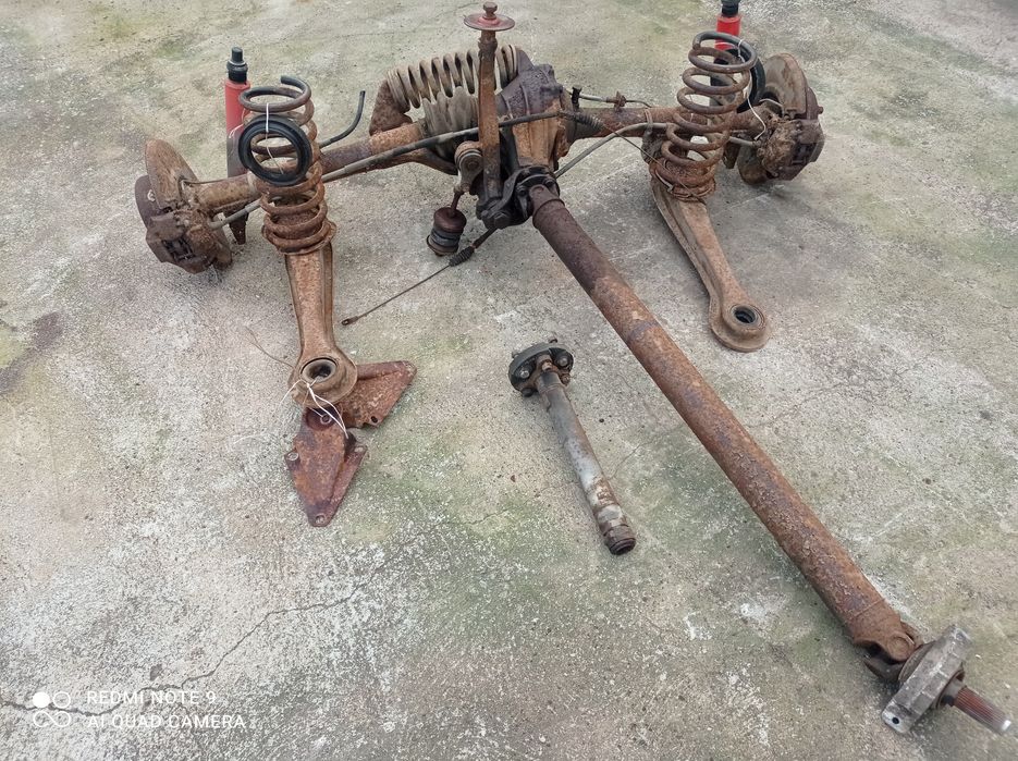 Mercedes W 108 instalação e eixo e peças