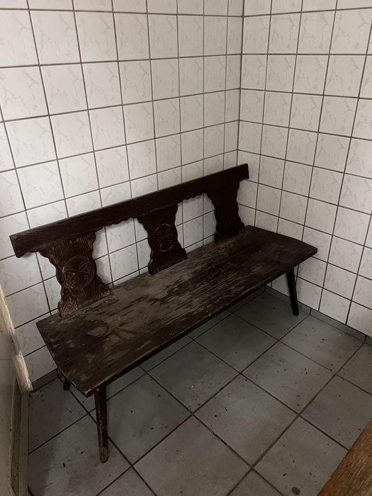 Drewniana lawa 3osobowa do renowacji