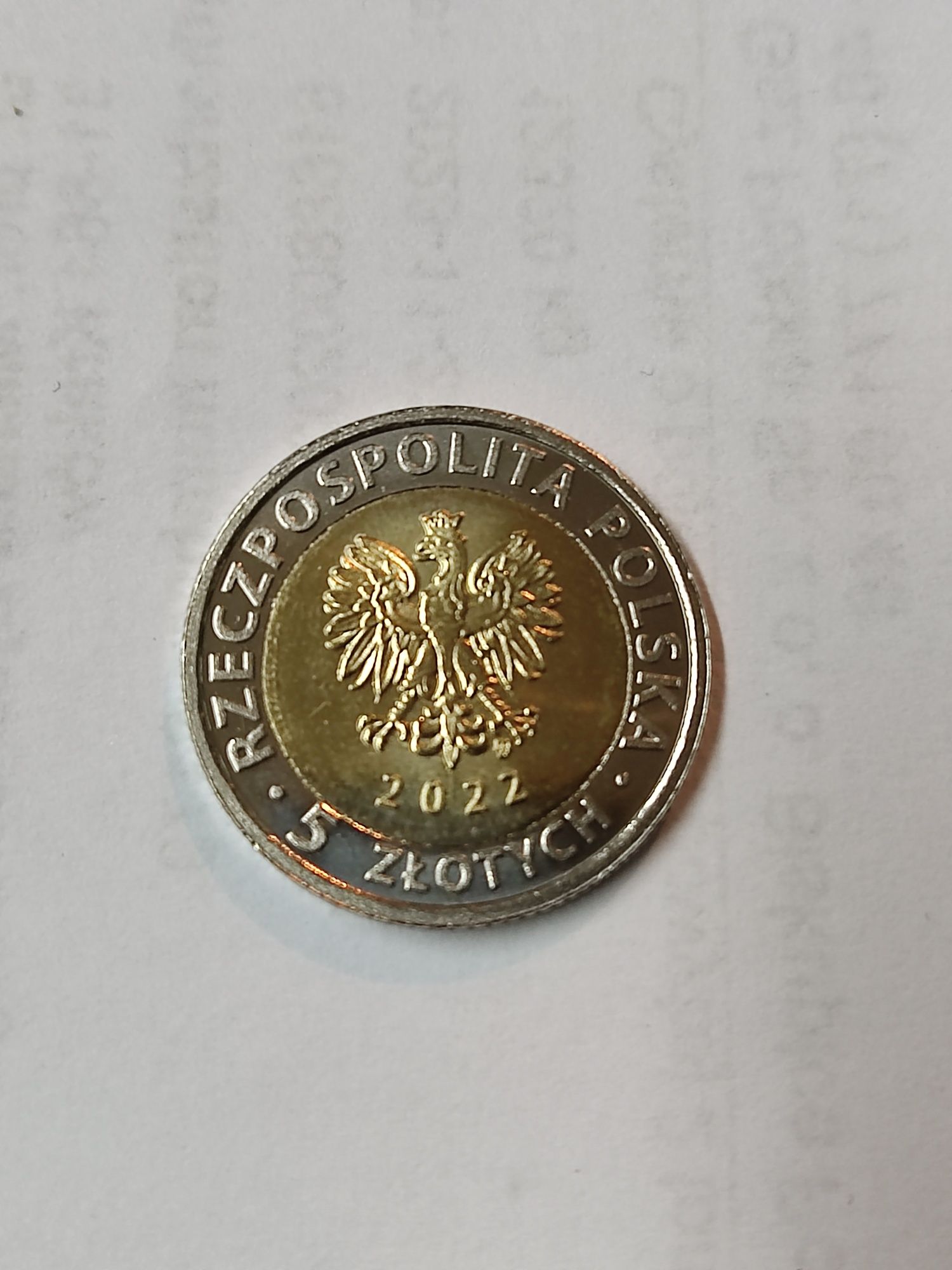 Moneta 5 złotych 2022r.