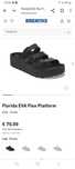 Chinelos plataforma birkenstock 38