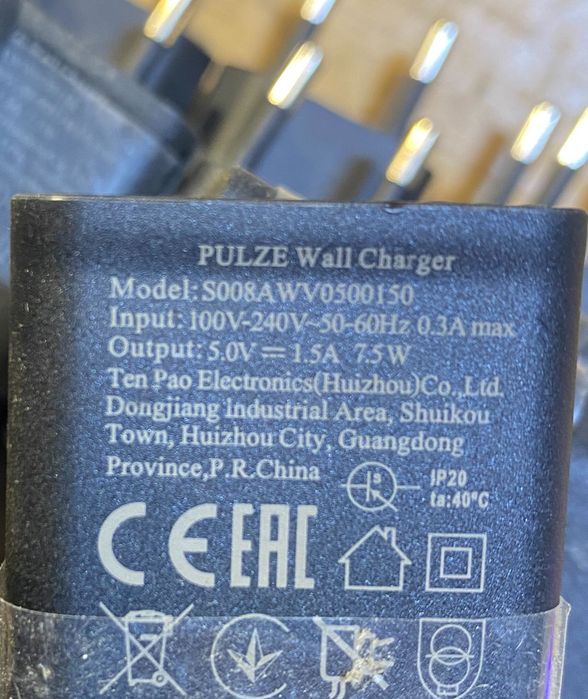 Carregador 5v 1,5 amp cabo usb usbc novos