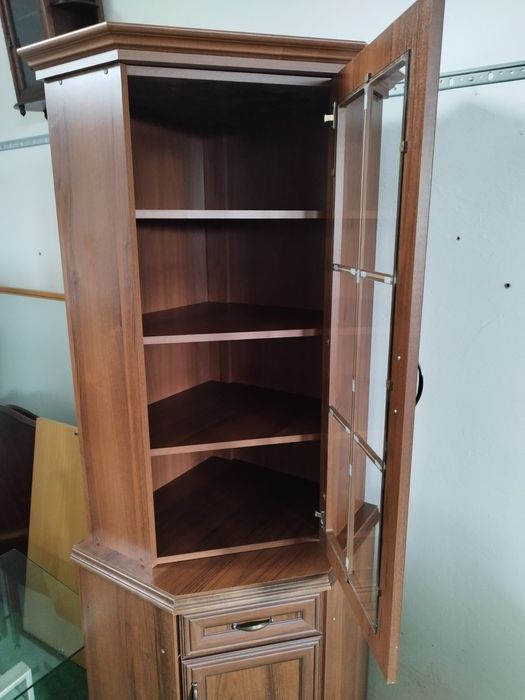 witryna narożna wysoka Antyk Vintage