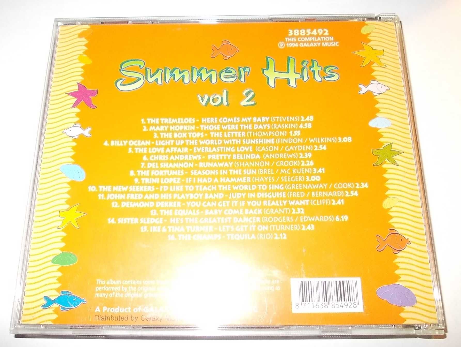 Płyta CD - Summer Hits Vol.2 - Galaxy Music - (1995r.)