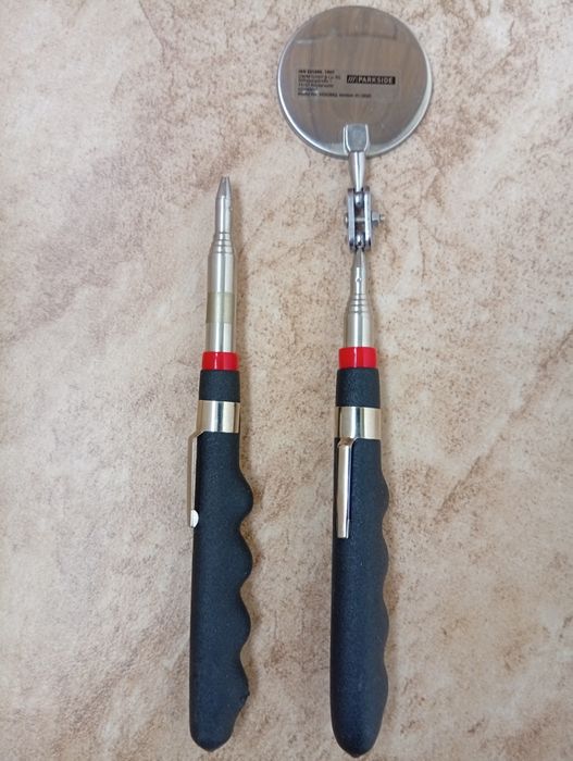 Набір ударних доліт Pawerfix, кутові ключі, Інспекційне дзеркало